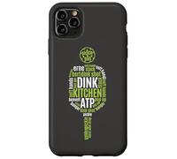 Carcasa para iPhone 11 Pro MAX Reproductor de Bebidas Pickleball Life Paddle Word Cloud