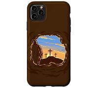 Carcasa para iPhone 11 Pro MAX Resurrection Sunday Cross of Jesus Christ Empty Tomb Faith