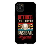 Carcasa para iPhone 11 Pro MAX Retired Not Tired Baseball Legend Retro Jubilación Fiesta