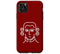 Carcasa para iPhone 11 Pro MAX Retrato Minimalista Mozart Amante de la música clásica