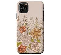 Carcasa para iPhone 11 Pro MAX Retro Floral Animal Print Butterfly Boho Flowers Aesthetic