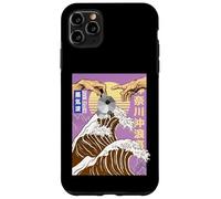 Carcasa para iPhone 11 Pro MAX Retro Otaku Vaporwave Kanji Michelangelo Japón Wave café