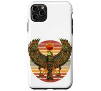 Carcasa para iPhone 11 Pro MAX Retro Vintage Horus Antiguo Falcon Egipcio Jeroglífico