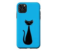 Carcasa para iPhone 11 Pro MAX Retro Vintage Mod Atomic Black Cat Eye Gafas Rockabilly