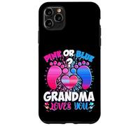 Carcasa para iPhone 11 Pro MAX Revelación De Género Grandma Equipo Rosa O Azul Qué Piensas