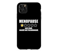 Carcasa para iPhone 11 Pro MAX REVISIÓN DE LA MENOPAUSIA Muy Malo No recomendaría Star Rate Meme