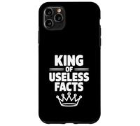 Carcasa para iPhone 11 Pro MAX Rey de Hechos inútiles Funny Nerd Trivia Lover