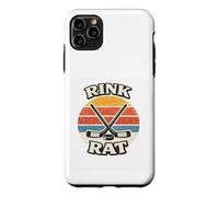 Carcasa para iPhone 11 Pro MAX Rink Rat Retro Vintage - Palos de Hockey sobre Hielo y Disco