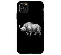 Carcasa para iPhone 11 Pro MAX Rinoceronte lanudo Edad de Hielo Megafauna Animal Prehistórico