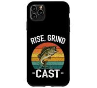 Carcasa para iPhone 11 Pro MAX Rise Grind Cast Amante de la Pesca Pescado Susurrador Aventuras Lago