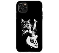 Carcasa para iPhone 11 Pro MAX Rock Cat Playing Guitar - Funny Guitar Cat