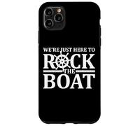 Carcasa para iPhone 11 Pro MAX Rock The Boat Cruise Vacaciones Hombres Mujeres Niños Familia Divertido