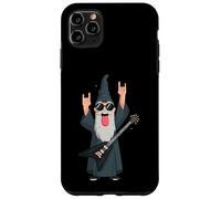 Carcasa para iPhone 11 Pro MAX Rock Wizard Divertido Guitarrista Gráfico Juguetón Vibrante