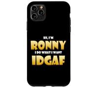 Carcasa para iPhone 11 Pro MAX Ronny Costume Idgaf Meme Personalized First Name Ron Joke
