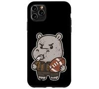 Carcasa para iPhone 11 Pro MAX Rugby Hippo Árbitro Dibujos Animados