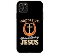 Carcasa para iPhone 11 Pro MAX Saddle Up Estaban siguiendo a Jesús Fe Biblia Escritura Dios