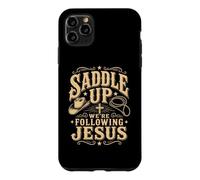 Carcasa para iPhone 11 Pro MAX Saddle Up Estaban siguiendo a Jesús Fe Biblia Escritura Dios