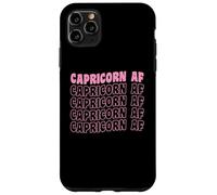 Carcasa para iPhone 11 Pro MAX Sagitario AF Retro Vintage Style Capricornio Signo del Zodiaco