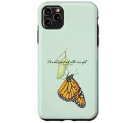 Carcasa para iPhone 11 Pro MAX Salmo 1388 Mariposa Fe Cristiana Escritura Religioso