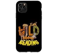 Carcasa para iPhone 11 Pro MAX Salvaje sobre la Lectura de Libros Zoo Animales Bibliotecario Día de la Biblioteca