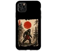 Carcasa para iPhone 11 Pro MAX Samurai Bigfoot Japanese Vintage Sasquatch Ukiyo-e Funny