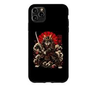 Carcasa para iPhone 11 Pro MAX Samurai Wolf Guerrero Japonés Katana Art