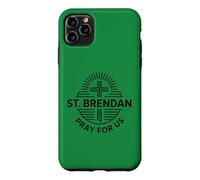 Carcasa para iPhone 11 Pro MAX San Brendan Oración por Nosotros Oración Católica de San Patronazgo