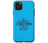 Carcasa para iPhone 11 Pro MAX San Cristóbal ruega por Nosotros Cruz católica