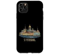 Carcasa para iPhone 11 Pro MAX San Petersburgo Rusia Viaje Souvenir City Monumento Regalo