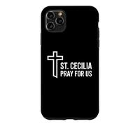 Carcasa para iPhone 11 Pro MAX Santa Cecilia ruega por Nosotros Patrona de la música católica