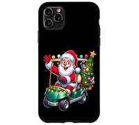 Carcasa para iPhone 11 Pro MAX Santa Golf Cart pueblos Paseo de Vacaciones de Navidad SantaCon