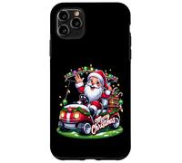 Carcasa para iPhone 11 Pro MAX Santa Golf Cart pueblos Paseo de Vacaciones de Navidad SantaCon