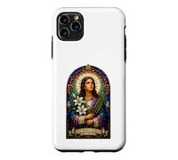 Carcasa para iPhone 11 Pro MAX Santa María Goretti Reza por Nosotros Icono Católico Arte Fe