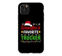 Carcasa para iPhone 11 Pro MAX Santa's Favorite Trucker Funny Christmas Trucker Xmas