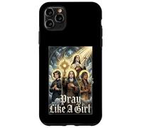 Carcasa para iPhone 11 Pro MAX Santo católico Reza como una niña Mujeres