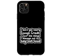 Carcasa para iPhone 11 Pro MAX Sarcástico Diciendo Sarcasmo No Recibo Casi Suficiente Crédito