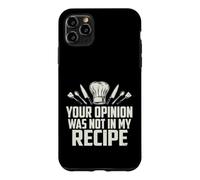 Carcasa para iPhone 11 Pro MAX Sarcástico Tu Opinión No Fue Mi Receta Diciendo