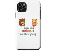 Carcasa para iPhone 11 Pro MAX Sé por qué los Animales se comen a su Joven crianza Divertida