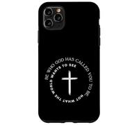 Carcasa para iPhone 11 Pro MAX Sé quien Dios te ha Llamado a ser, Cruz