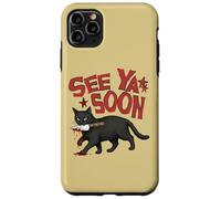 Carcasa para iPhone 11 Pro MAX See Ya Soon Dark Cat Meme Design Womens Girls