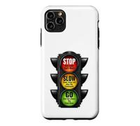 Carcasa para iPhone 11 Pro MAX Señal de tráfico Cristiana Stop Slow Go Palabra de Dios Fe