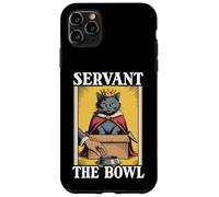 Carcasa para iPhone 11 Pro MAX Servant The Bowl Cat In Box - Cuenco de Comida con diseño de Gato Divertido