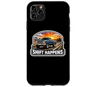 Carcasa para iPhone 11 Pro MAX Shift Happens Funny Manual Gear Pick Up Truck Dueño Amante