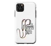 Carcasa para iPhone 11 Pro MAX Si la música es el alimento del Amor, Reproduce con Auriculares