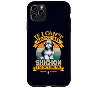 Carcasa para iPhone 11 Pro MAX Si no Puedo traer a mi Perro Shichon, no voy a ser Perro Retro