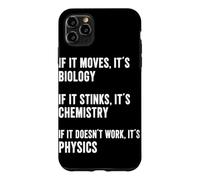 Carcasa para iPhone 11 Pro MAX Si se Mueve es biología si apesta es química física