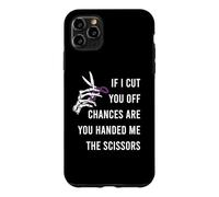 Carcasa para iPhone 11 Pro MAX SI TE Corto OPORTUNIDADES ME ENTREGAS Las Tijeras Meme