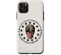 Carcasa para iPhone 11 Pro MAX Si Vis Pacem Parabellum Betsy Ross USA Flag Skull Patriotic