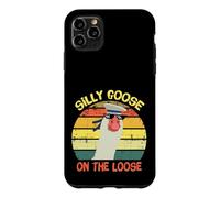 Carcasa para iPhone 11 Pro MAX Silly Goose On The Loose Funny Saying Vintage