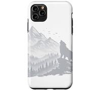Carcasa para iPhone 11 Pro MAX Silueta de Paisaje de Lobo